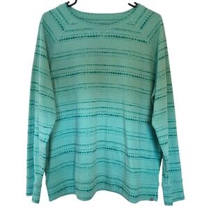 Eddie Bauer Womens 2XL Legend Wash Tie Dye Long Sleeve Crewneck Sweatshirt